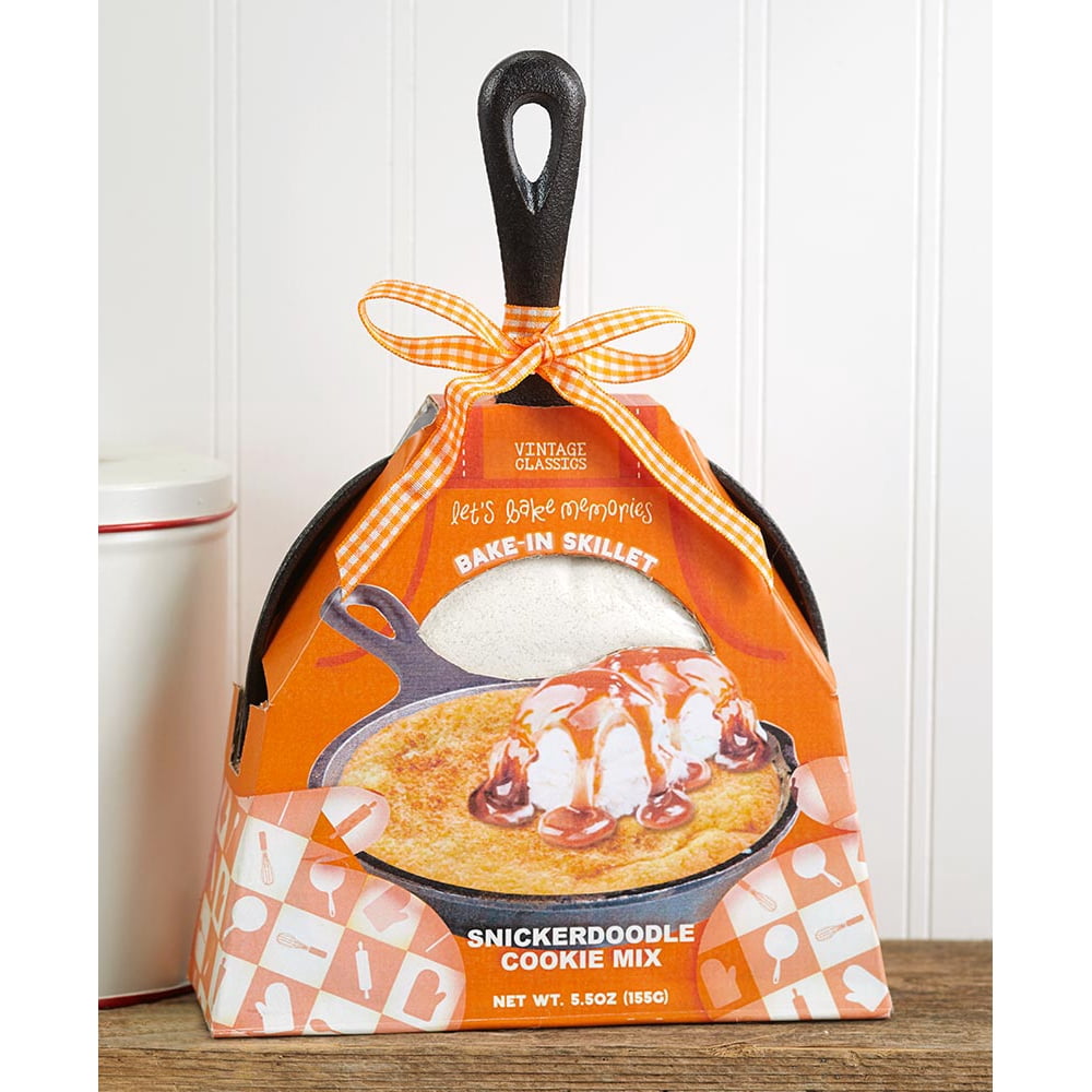 Cast Iron Skillet with Baking Mix Packaged For Gift Giving