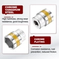 thumbnail image 5 of Uxcell 4pcs 1/2" Drive 6 Points Socket 34mm CR-V Metric Shallow Impact Socket, 5 of 7