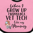 thumbnail image 4 of Inktastic Vet Tech Mom Veterinary Technician Girls Baby Bib, 4 of 4