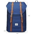 thumbnail image 2 of Lightweight Outdoor Backpack, KAUKKO Travel Casual Rucksack Laptop Daypack for 15"（6-1-BLUE）, 2 of 5