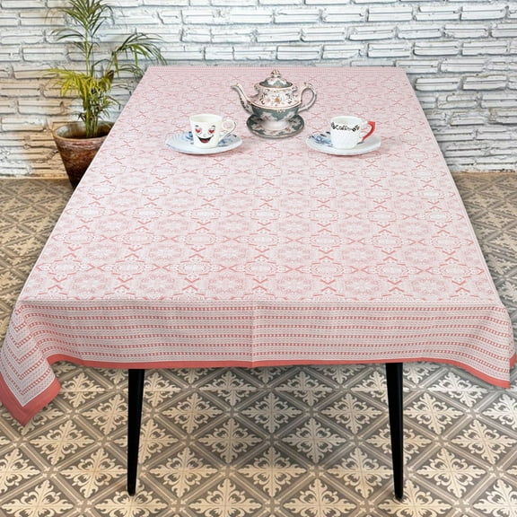 Rectangle Indian Table Cover Bohemian Tablecloths Hand Block Printed Cotton Cloth Tablecloth Farmhouse Table Covers Gifts For Her