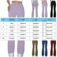 thumbnail image 4 of Women's High Waisted Casual Solid Color Pocket Pants Trousers Slacks Elastic Waistband Stretchy Flowy Soft Lounge Wear Work Office Travel Essentials | Aestivo,Blue XL, 4 of 9