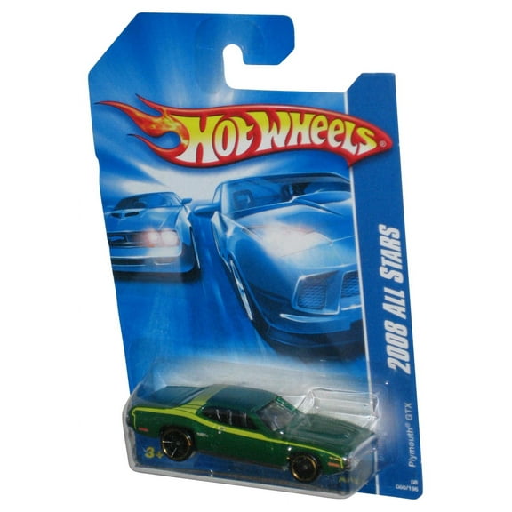 Hot Wheels 2008 All Stars Green Plymouth GTX Toy Car 060/196