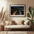 thumbnail image 3 of Belvedere Sant'Antonio 02 - Naples Campania Italy Photography Cityscape Nightlife Skyline Architecture Travel Poster Scenic Street Photography Black Framed Wall Art Print 5 x 7 inches, 3 of 4