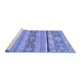 thumbnail image 2 of Ahgly Company Machine Washable Indoor Rectangle Abstract Blue Modern Area Rugs, 7' x 10', 2 of 4