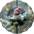 thumbnail image 2 of Metal Hanging Wind Spinners with Festive Snowman Design - Colorful Scarf & Hat Perfect for Yard and Garden Decor Winter Charm, 2 of 6