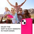 thumbnail image 6 of for iPhone 14 Case Liquid Silicone Soft Gel Rubber Microfiber Lining Cushion Cover Shockproof Protective Phone Case for iPhone 14 (6.1 inch)-Hot Pink, 6 of 17