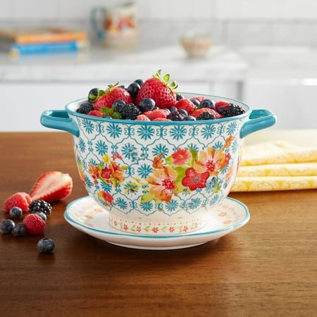 

The Pioneer Woman Wildflower Whimsy 5-Quart Ceramic Colander