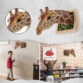 thumbnail image 4 of Nomeni Garden Tools Giraffe Head Wall Hanging 3D Wall Mounted Giraffe Sculpture Wall Art Life-Like, 4 of 6