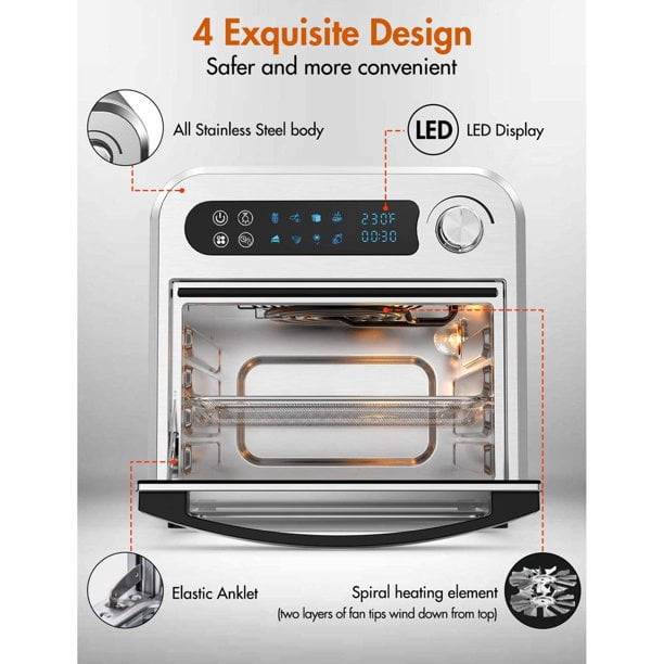 moosoo air fryer oven ma12