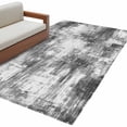 thumbnail image 2 of Black Grey Ombre Area Rug 4'x6', Gradient Abstract Art Vintage Washable Non-Slip Rugs, Low Pile Large Carpet for Living Room Bedroom Dining Room Kitchen Office Indoor Mat, 2 of 9