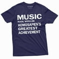 thumbnail image 4 of Music Definition T-Shirt Homosapien'S Greatest Achievement Tee Musician Guitar Piano Shirt (4X-Large Military Green), 4 of 6