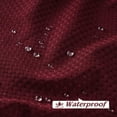 thumbnail image 6 of Inosoo Thick Waffle Weave Shower Curtain, 72"x72" Heavy Duty Waffle Textured Fabric Christmas Decorative Curtains for Bathroom, Luxury Weighted Polyester Bath Curtain for Hotel, Burgundy, 6 of 19