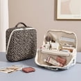 thumbnail image 2 of Travel Makeup Bag, Large Capacity Cosmetic Bag for Women, Waterproof Quilting,  Portable Toiletry Bag for Skincare, Brushes & Travel Essentials, 2 of 9