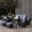 Black /Navy Blue, variant on LayinSun 5 Pieces Outdoor Patio Furniture Set, Rattan Wicker Sectional Swivel Rocker Chairs Sets