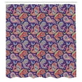 thumbnail image 3 of Ambesonne Paisley Shower Curtain, Retro Hippie Motives, 69"Wx84"L, Purple, 3 of 5