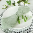thumbnail image 2 of Efavormart 5 Pack | 24"x19" Gauze Cheesecloth Napkins Cotton Dinner Napkins - Sage Green, 2 of 11