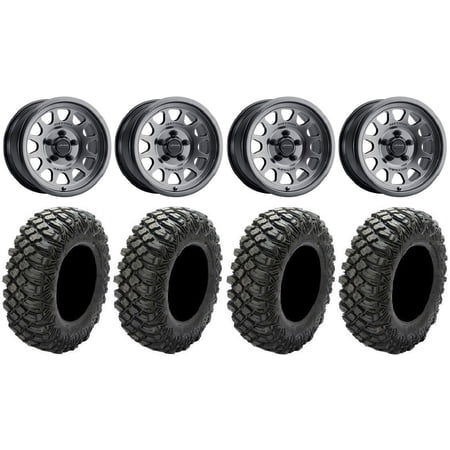 Method 414 15 Wheels Gr +13mm 35 Crawler XG Tires Polaris RZR Turbo R & Pro R Ranger 1500 Xpedition