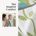 thumbnail image 6 of Modern Threads Organic Vines 6-Piece Cotton Adult Bath Towel Set, Sage, 6 of 7