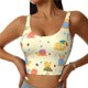 thumbnail image 1 of Balery Colorful Cartoon Snail Sujetadores deportivos con espalda cruzada para mujer, acolchados, sin costuras, de alto impacto, ideales para yoga, gimnasio, entrenamiento y fitness.-XX-Large, 1 of 8