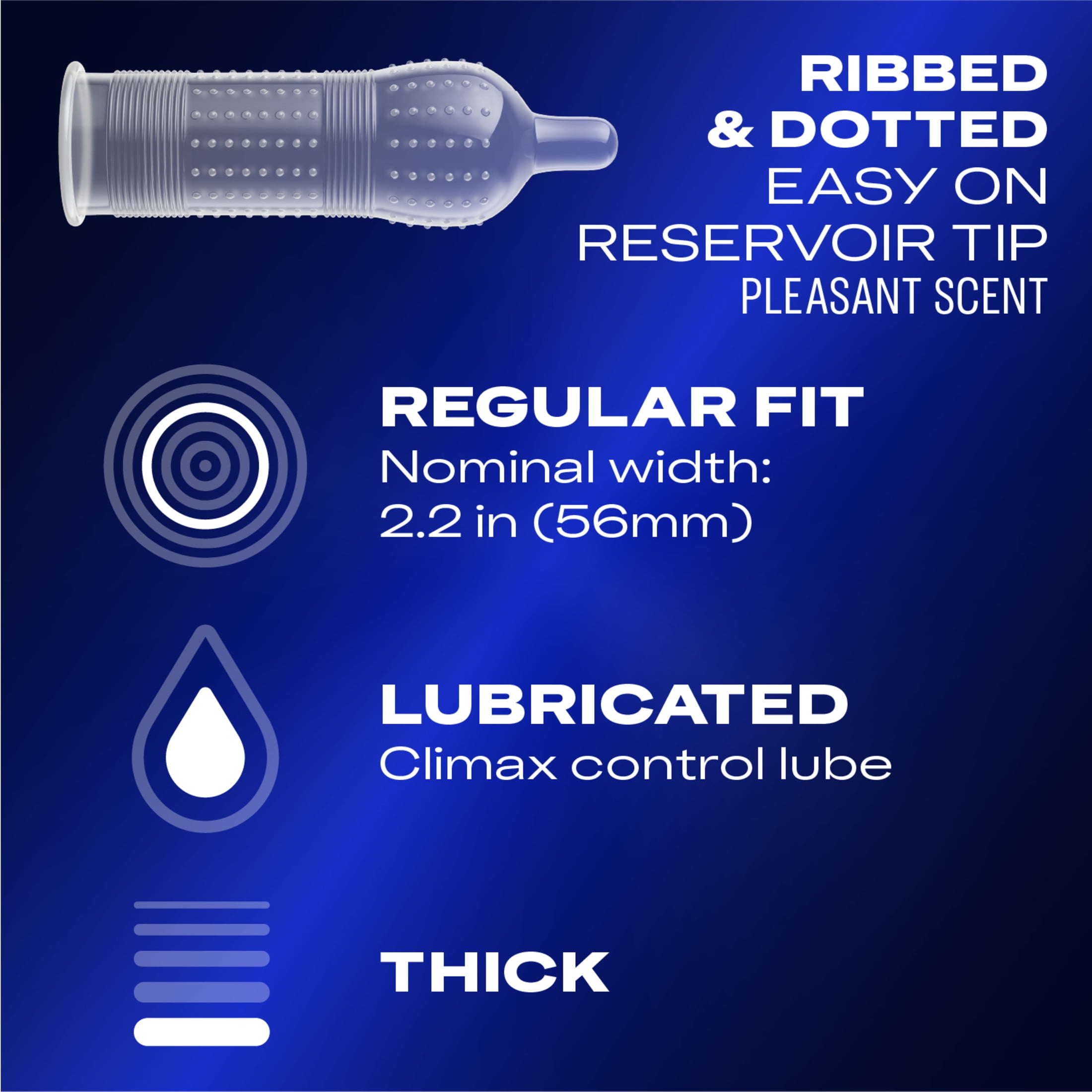 Durex Performax Intense Condoms For Men, Dotted with Delay Lubricant Rubber Latex Condoms, FSA/HSA, 24 ct