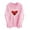 Pink, variant on Heart Valentine Hoodies for Women Long Sleeve Graphic Cute Valentines Day Sweatshirt Holiday Casual Fall Spring Hoodie, 3XL Black