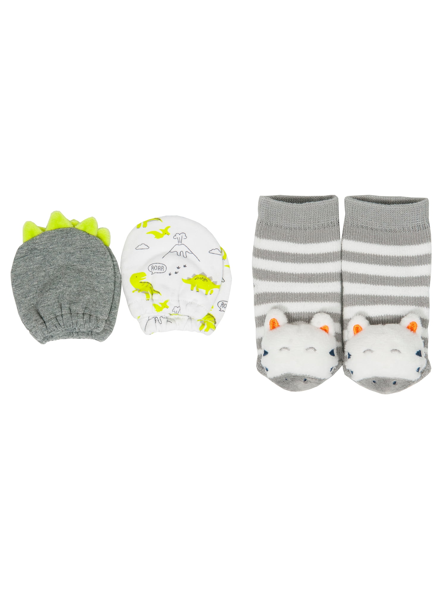 Newborn Baby Boys Cute Socks 3 Pairs Blue Spaceship Rocket & Stars Design