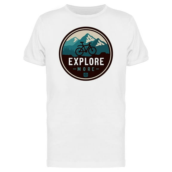 Explore More, Bike, Adventure Tee Men's -Image by Shutterstock