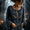 Blue, variant on Women's Halloween Floral Skeleton Ribcage Shirt Boho Bell Sleeve Crewneck Gothic Graphic Top Black L