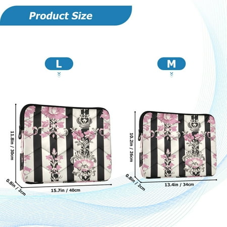 YAZAOO Laptop Sleeves Simplicity Creative Pattern Slim and Light YAZAOO Laptop Bag Style No.395601052