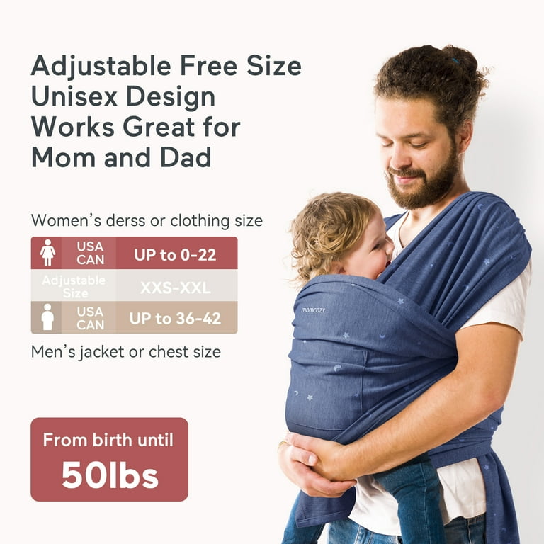  Momcozy Baby Wrap Carrier, Easy to Wear Infant