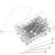 thumbnail image 1 of EeaseMX 100 piezas de cabeza de bola perlada cabeza de pera recta para manualidades de costura de bricolaje (blanco perla), 1 of 8