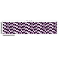 thumbnail image 2 of Ambesonne Chevron Fabric by the Yard Upholstery, Zig Zag Retro Arrows, 10 Yards, Purple White Black, 2 of 4