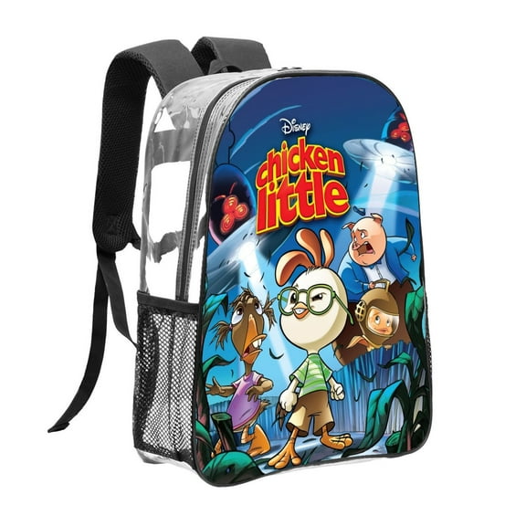 Chicken Little Pattern Transparent Backpack Lightweight And fashionable Showcasing Personality And Leading The Trend