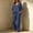Navy women's 2 piece sets summer a1, variant on BRELIL Women's 2 Piece Sets Summer Wide Leg Pants V Neck Short Sleeve Tops Casual Lounge Matching Sets Solid Boho Vacation Travel Outfits Loose Tracksuit, Green 2XL