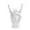 White Right Hand, variant on Rock and Roll Hand Sign Desk Statue,I Love You Sign Bedroom Decoration,Hand Gesture Sculpture Peace Sign Resin Decor,for Coquette Decor Desktop Centerpieces 1lb 8in