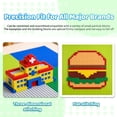 thumbnail image 3 of 4 Pack Building Baseplates 10"x10" (32x32 Studs) Boards to Build on - Anti-Warping Thick Foundation in Blue, Green, Grey - Compatible with All Major Brands, 3 of 6