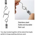 thumbnail image 2 of 25 PCS Metal Curtain Hanging Hooks, Curtain Clip, Party String Lights, Outdoor Activity Wire, Home Decoration, 2 of 5