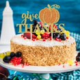thumbnail image 2 of Topper de Gâteau "Give Thanks" Pailleté Or - Topper de Gâteau Friendsgiving, Topper de Gâteau l\'Action de Grâce, Topper de Gâteau Happy l\'Action de Grâce, Topper de Gâteau l\'Action de Grâce, 2 of 2