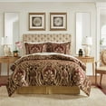 thumbnail image 4 of Croscill Classics Julius 4 Piece Comforter Set in Burgundy Queen, 4 of 13
