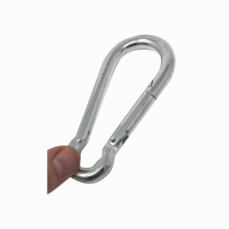 2 Pack 400 lbs 4 Inch Carabiner Clips Large Stainless Steel Spring Snap Hook 