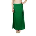 thumbnail image 6 of Sari Petticoat Stitched Indian Saree Petticoat Adjustable Waist Sari Skirt (Kelly), 6 of 7