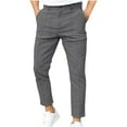 thumbnail image 2 of Styesk Men's Pants Men's Fall And Winter Double Folded Trousers Solid Color Casual Trousers, 2 of 7