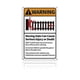 thumbnail image 1 of UV Protected & Waterproof Aluminum Warning Signs WARNING Moving Gate Can Cause Serious Injury or Death Colorful 30x20cm Hole: 4mm, 1 of 4