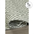 thumbnail image 5 of FH Home Machine Washable Area Rug - Hand Woven, Stain Resistant, Pet Friendly - Premium Recycled Polyester Yarn - Diamonds - Kitchen, Bathroom, Laundry Room - Veria - Gray & White - 3 x 5 ft, 5 of 8
