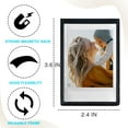 thumbnail image 2 of Caiyoule Mini Magnetic Frame, 5 Pack Magnets for Refrigerator, 2.5 x 3.5 Picture Frames，Black, 2 of 6