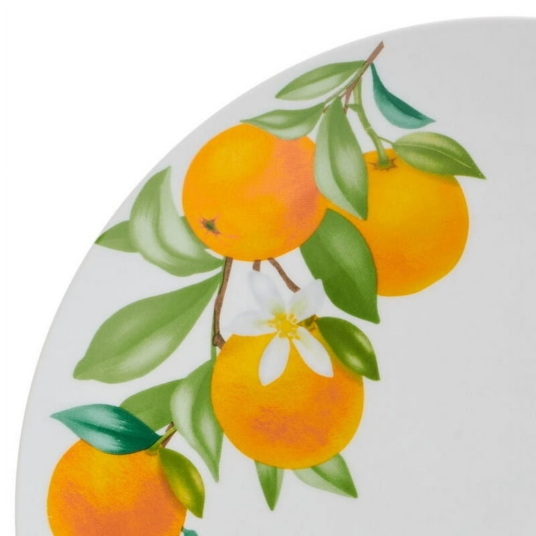 Studio Nova Oranges 12 Piece Porcelain Dinnerware Set White