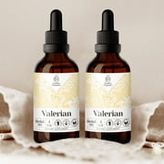 Garden Organics Valerian Tincture Alcohol-FREE Extract, Organic Valerian (Valeriana officinalis) Dried Root 2x4 oz