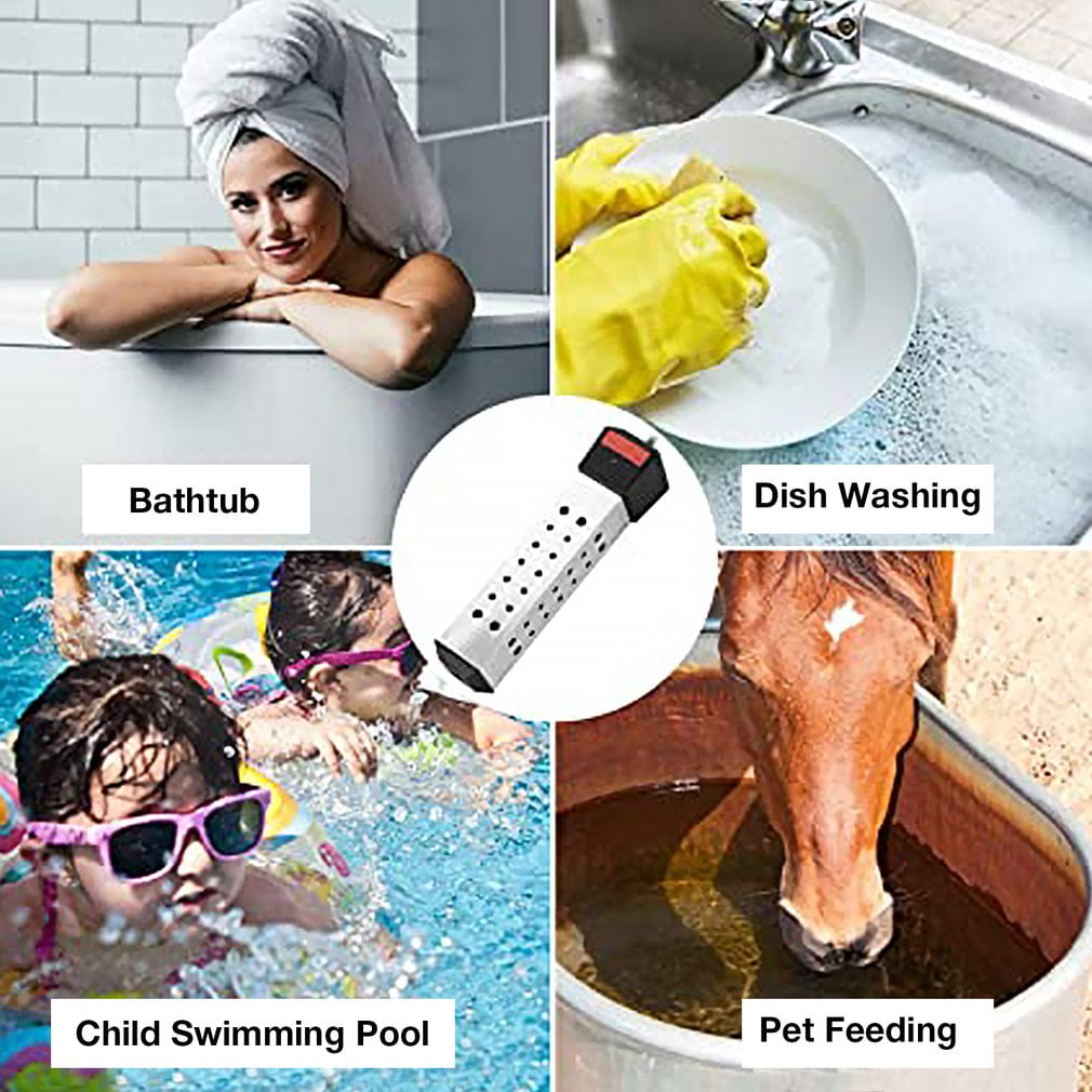 2000W Water Heater Barrel Immersion Automatic Shut Off Timer Portable E  Submersible Hot Tub Inflatable Water Heaters | Walmart Canada