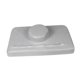 thumbnail image 1 of Almohada de masaje para salón de belleza, almohada para camilla de belleza, almohadilla transpirable ergonómica para reposacabezas. Gris claro, 1 of 9